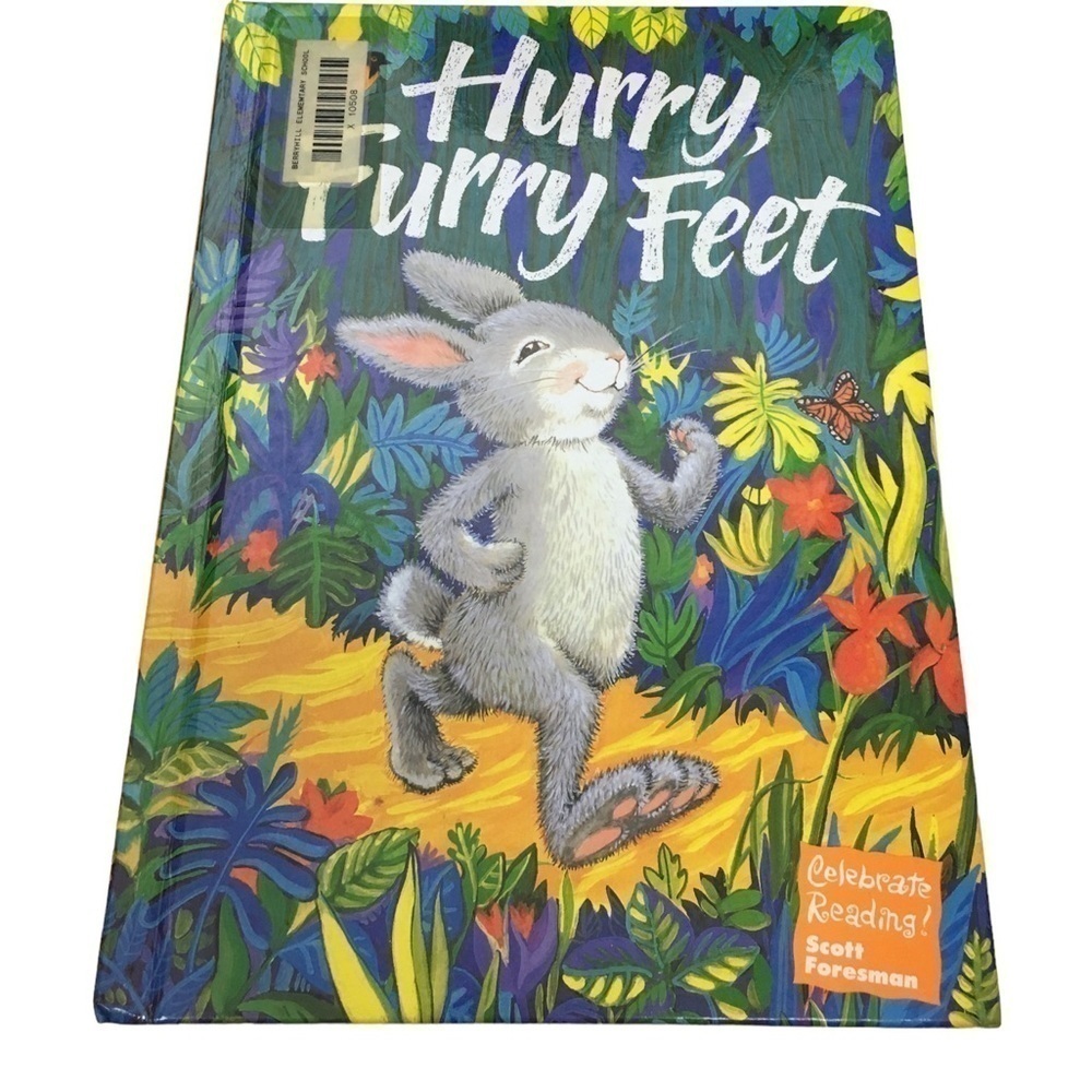 Vintage 90s Childrens Book Hurry Furry Feet Celebrate Reading Classroom Dr Seuss